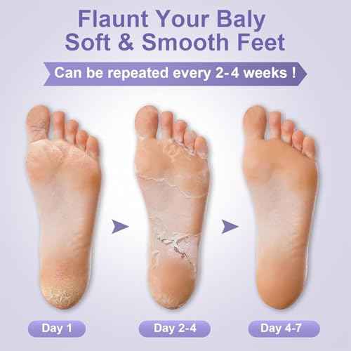 Foot Mask for Dry Cracked Feet, 3 Pairs Feet Peeling Mask, Foot Masks That Remove dead Skin, Callus Remover, Dry, Cracked Skin, Intensely Moisturizes Repairs, Spa Experience, Natural Exfoliator