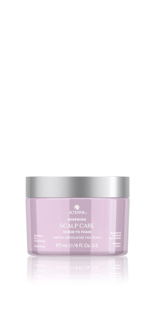 Alterna Haircare Renewing Scalp Care Scrub-to-Foam Vegan Scalp Scrub, 6 Fl Oz Nourishing and Exfoliating Scalp and Hair Treatment