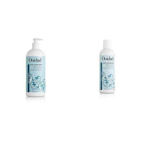Ouidad Curl Quencher Moisturizing Conditioner Bundle with 33.8 Oz and 8.5 Oz