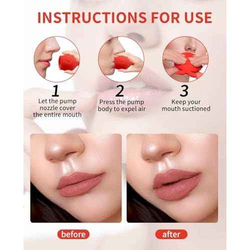 Lip Suction Plumper, Soft Silicone Fish Plumping Device Tool for Fuller Thicker Mouth Fastly Lips