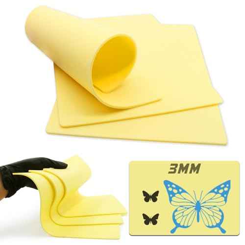 3MM Tattoo Skin - Narkysus 3Pcs Fake Skin Tattoo Practice 3MM Thick Fake Skin Blank Silicone Tattoo Practice 8x12" Double Sides Use for Beginners and Artists Tattoo Supplies
