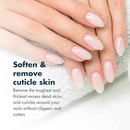 Instant Cuticle Remover Gel, Professional Cuticle Softener with Instant 15-Second Removal, 8oz Bottle for Hand, Foot & Nail Care, Salon Quality Manicure & Pedicure Supplies