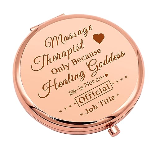 Therapist Gifts Massage Therapist Gifts for Women Compact Mirror for Message Therapy Thank You Gift Massage Therapist Appreciation Gift Folding Makeup Mirror Graduation Christmas Birthday