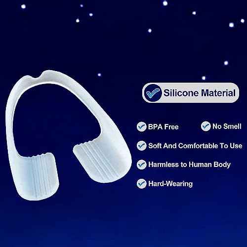 Mouth Guard Teeth Nighttime Protection 16 Count Mouth Guard for Grinding & Clenching Teeth with Hygiene Case | BPA Free Ready to Wear, Sleep Well, Disposable, One Size Fits All