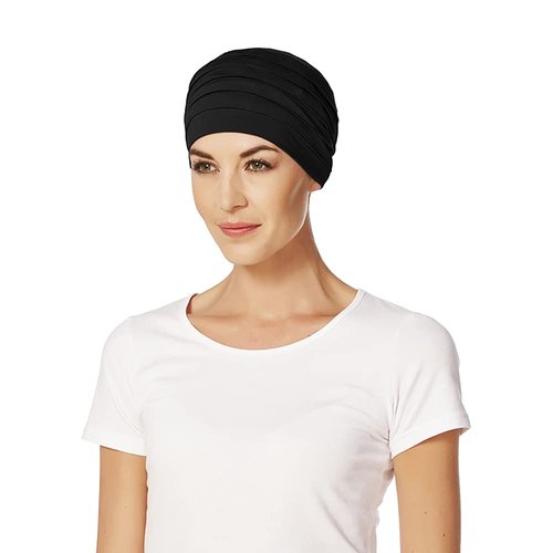 Christine Headwear Yoga Uni Bamboo TurbanHeadwear Women Black One Size