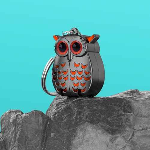 2-in-1 Foldable Owl Keychains Nail Clippers, German Professional Stainless Steel Mini Nail Clippers, Portable Foldable Owl Keychain Mini