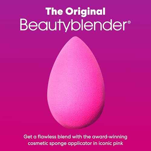 Beautyblender¢ç | Original Pink Beauty Blender Makeup Sponge, Super-Soft Foam Easily Blends Foundations, Powders & Creams, Made in USA, Reusable, Washable, Streak Free Application, Vegan, Cruelty Free