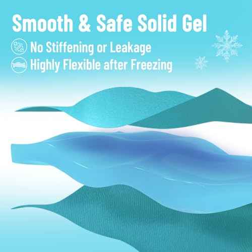 Cooling Eye Mask, Cold Eye Mask for Puffiness, Reusable Ice Eye Masks for Dark Circles And Puffy Eyes, Relieve Your Migraines and Headaches with Gel Eye Masks Therapy, Long-Lasting Comfort, Light Blue