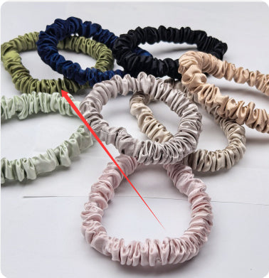 22mm Silk Hair Tie, Elastic Ponytail Holder