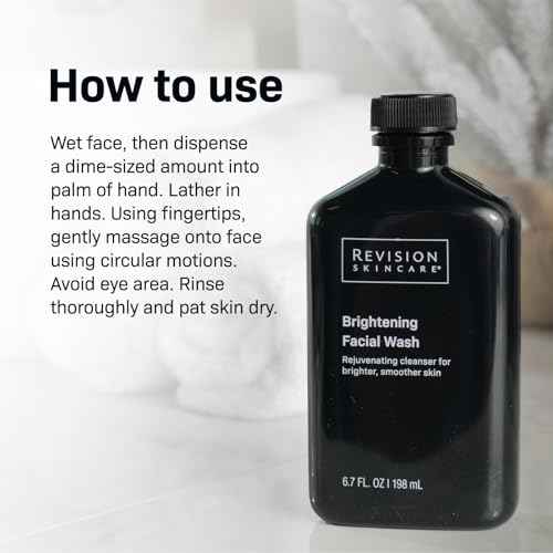Revision Skincare Brightening Facial Wash, Exfoliating Face Cleanser with Vitamin C and Vitamin E