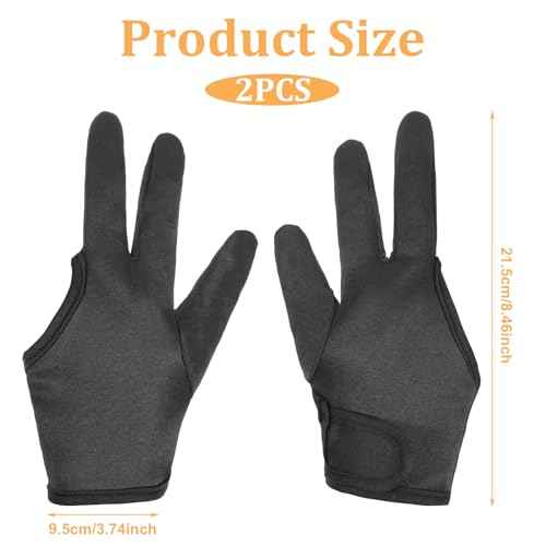 2 Pcs Heat Resistant Gloves for Hair Styling, Three-Finger Professional Curling Iron Barber Glove, Reusable Hair Dye Heat Protector Gloves, Proof Sublimation for Curling Wand Flat Iron Hot-Air Brush