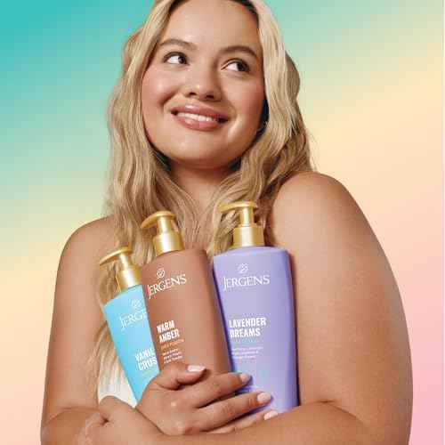 Jergens Shea Fusion Lavender Dreams Body Lotion, Moisturizer with Shea Butter & Vitamin E, 14 Fl Oz