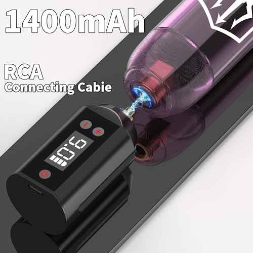 POSEIDON Tattoo Kit Tattoo Gun Kit, Tattoo Pen Kit with 2PCS 1400mAh Power Supply and 11 Tattoo Inks, Tattoo Machine Kit with 20pcs Tattoo Needles for Beginers