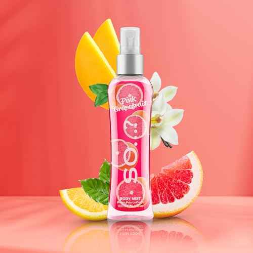 So...? Pink Grapefruit Body Mist for Women - 3.5 oz Body Mist - Pack of 3