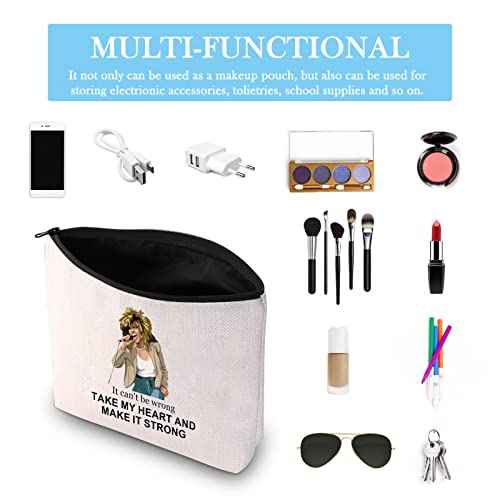 GJTIM Musical Gift Musical Song Lyrics Gift Musician Inspired Zipper Pouch Musical Theatre gift Musical Makeup Bag (Make It Strong Bag)