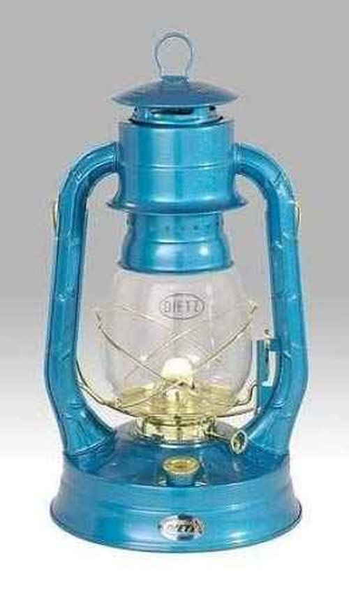 Dietz #8 Air Pilot Oil Burning Lantern (Blue with Gold)