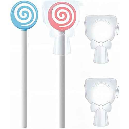 Y-Kelin Kids Tongue Scraper for Ages 2-8, 100% BPA-Free Silicone Cleaner ? Cute Lollipop with Easy-to-Grasp Handles and Smiley Covers, Helps Freshen Bad Breath, Pack of 2