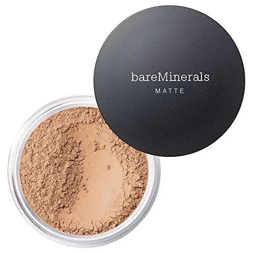 bareMinerals Original Matte Loose Powder Foundation SPF 15, Clean Mineral Powder Face Makeup, Sheer-to-Full Coverage, Reduces Shine, Talc-Free, Non-Comedogenic, Vegan
