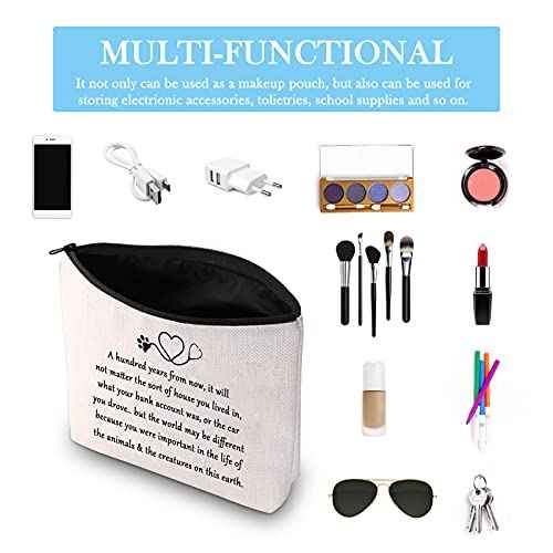 GJTIM Vet Techs Gift Veterinary Technician Supplies Veterinarian Travel Bag for Veterinary Graduation Gift (Life of The Animals & Creatures)