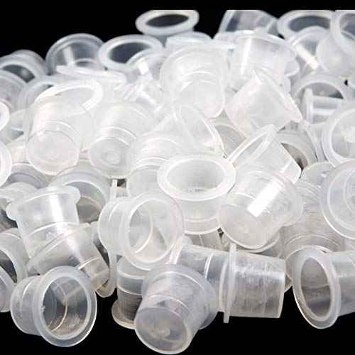 Tattoo Ink Caps - 1000Pcs Disposable Plastic Pigment Tattoo Ink Caps Cups for Tattoo Ink, Tattoo Supplies(Small #9)