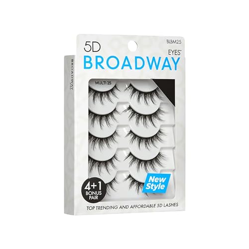 Strip False Eyelashes Multipack Fake Eyelashes Natural to Dramatic Look Lash Set 5 Pairs (27)