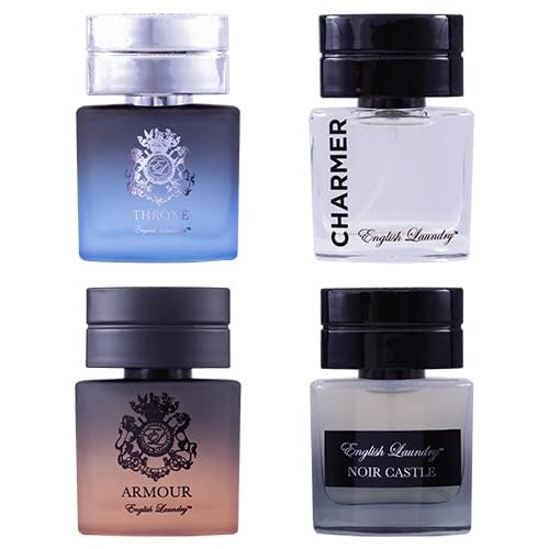 English Laundry Men's 20ml Coffret Collection, Throne, Armour, Noir Castle, Charmed EDP