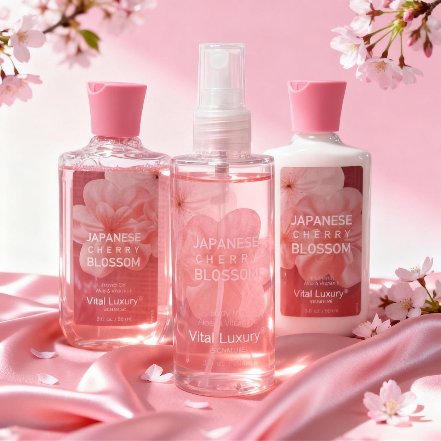 3-Piece Travel Body Care Set - Refreshing Shower Gel, Lotion & Body Mist