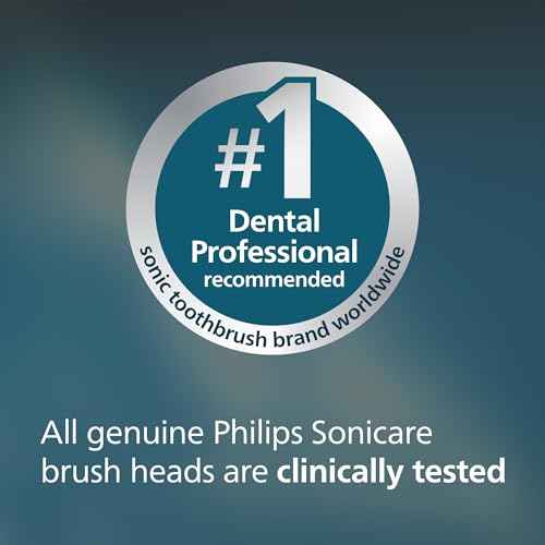 Philips Sonicare G3 Two-in-One - Genuine Replacement Electric Toothbrush Heads, White, 4 Pack One Year Supply, HX9054/65