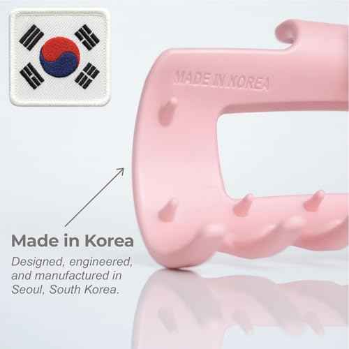 The Original Mello Hair Claw Clip Squishy Claw Clip (Pink, Medium) Made in Korea