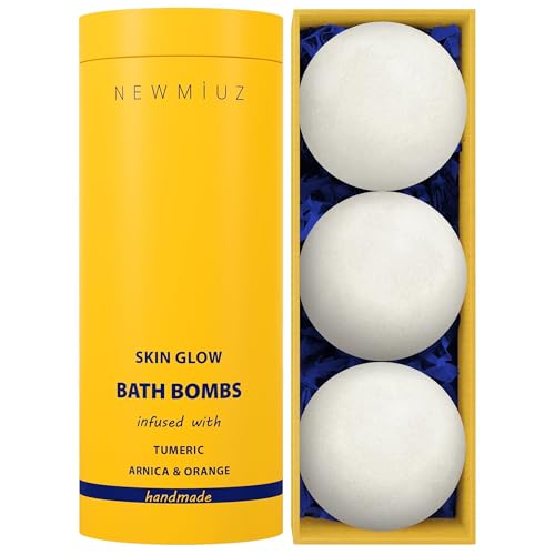 Natural Bath Bombs Luxurious Bath Foam Gift for Dry Skin Hydration Moisturizing Turmeric Arnica Orange Essential Oil Infused for A Blissful Experience