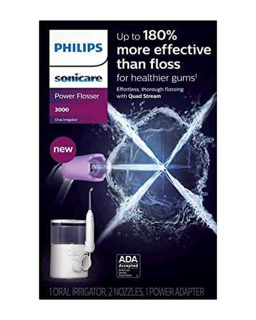 Philips Sonicare Power Flosser 3000, White, HX3711/20