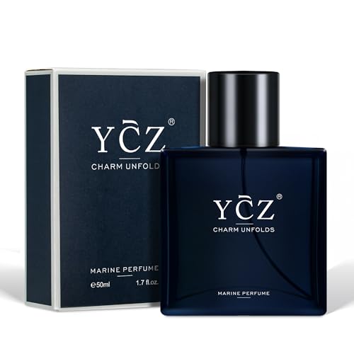 Ycz Charm Unfolds Marine Perfume for Men, 1.7 oz. Long Lasting Eau De Parfum Cologne For Men, Oriental Woody Fragrance - Ideal Special Occasions, Making it the Ideal gentlemen¡¯s Gift