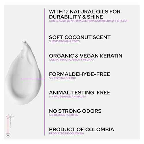 Aftercare for Ritual Bot?nico Keratina Org?nica | Treatment to Straighten, Repair and Relax Hair | All Natural, Organic & Vegan Ingredients | Product of Colombia| Keratin Medium, 250ml/8.45 Fl Oz)