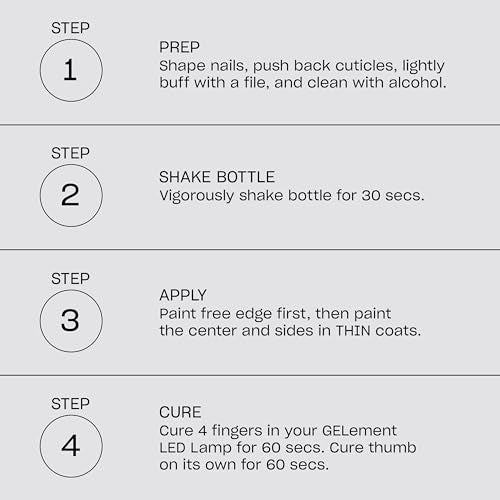 OPI GELement LED Cure Gel Nail Polish System | DIY Salon Quality | Assorted Colors, Base & Top Coat | LED Curing Lamp | Starter Kit + Prep Supplies | Sold Separately | Vegan | Soak Off Removal