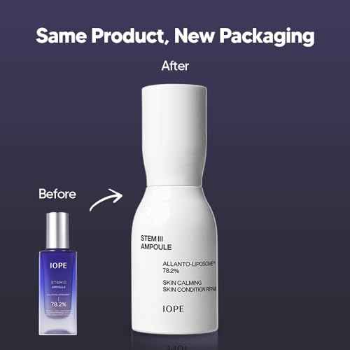 IOPE STEM III Face Serum | Anti-aging Facial Ampoule with Liposome & Niacinamide, Dermatologically Tested for Daily Hydrating and Firming, Fine Lines Wrinkle Care, Korean Skincare, 1.69 Fl Oz