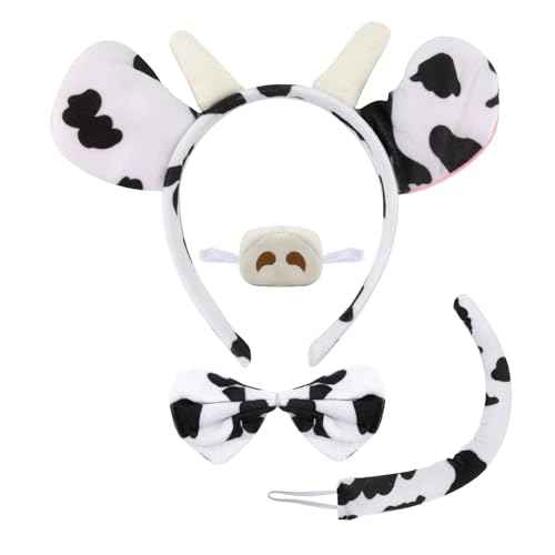 Bear/Cheetah/Cow/Donkey/Elephant/Pig Costume Set, Costume Accessories for Birthday/Halloween/Cosplay/Party Decoration