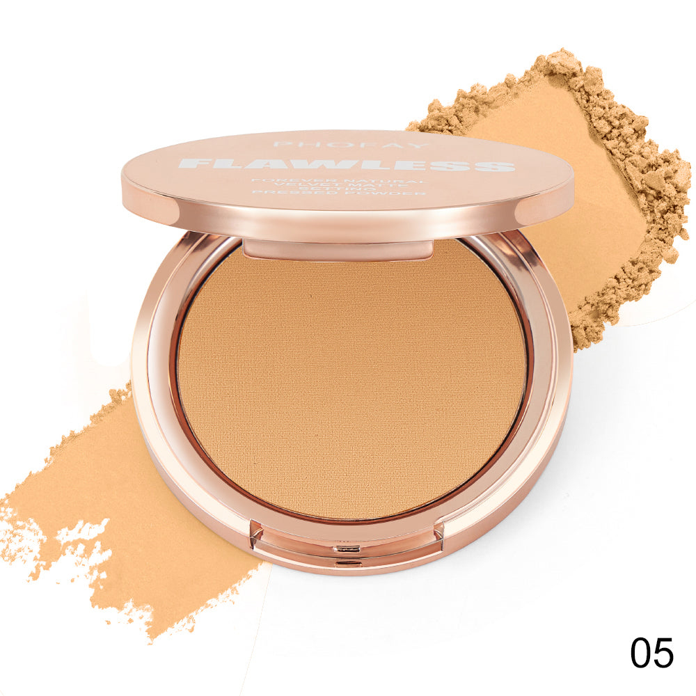 Matte Pressed Setting Powder - Oil Control Face Makeup