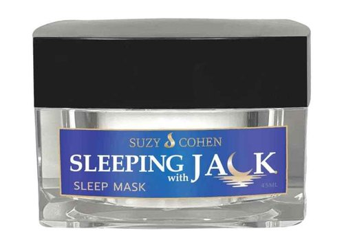 Suzy Cohen Sleeping with Jack Skin Renewing Night Cream: Hydrating Collagen Boosting Moisturizer with Niacinamide, Hyaluronic Acid for Plumping and Jackfruit Extract. Anti-aging Facial