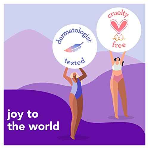 joy Womens Razor Blade Refills, 8 Count, Purple, Lubrastrip to Help Avoid Skin Irritation