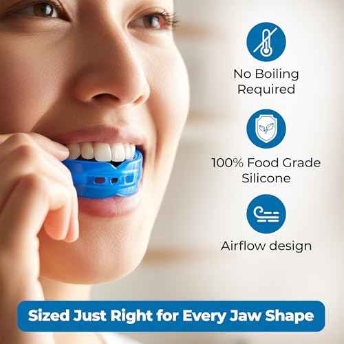 Reviv Mouth Guard for Grinding Teeth at Night | Food-Grade Silicone Night Guard | Bite Guard for Teeth Clenching Nighttime Protection During Sleep for Men & Women as Anti Jaw Clenching (Large Adults)