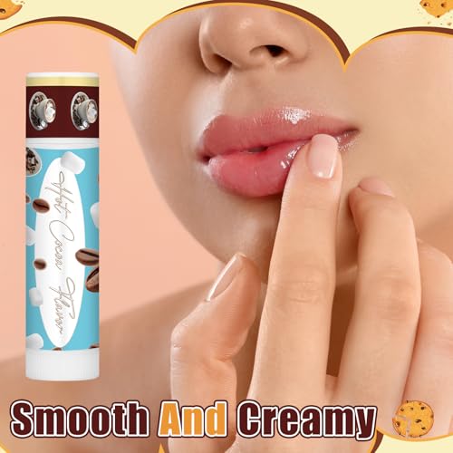 50pcs Christmas Peppermint Candy Flavor Lip Balms Gift Bulk Candy Gingerbread Hot Cocoa Cookie Cinnamon Flavor Lip Balm Christmas Party Gift Stocking Stuffer for Coworker Staff Employee (Cute)