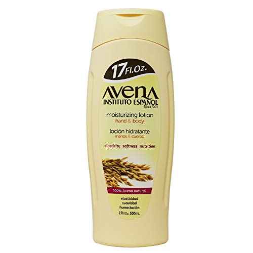 Avena Instituto Espanol Moisturizing Hand and Body Lotion, Helps Moisture Soften and Nourish your skin, 2-pack Of 17 FL Oz, 2 Bottles