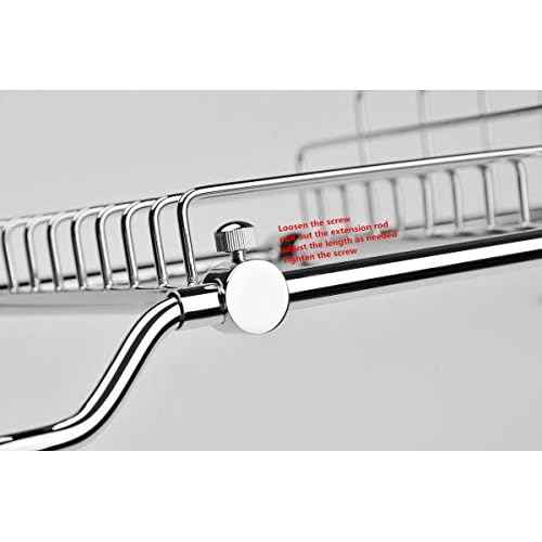 Brass Over Bathtub Racks Expandable Bath Caddy for The Elegant Tub Chrome Polished