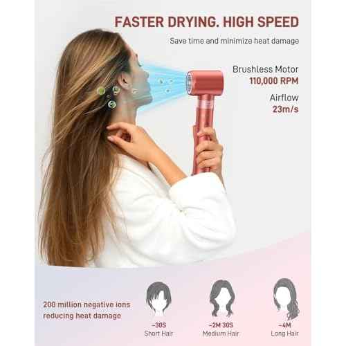 5 in 1 Hair Styler Hot Air Styler - High-Speed Hair Dryer Brush, Fast Drying No Heat Damage Ionic Blow Dryer Brush for Women Volumizing, Curling, Straighten, Frizz-Free Multi Stylers Travel Bag