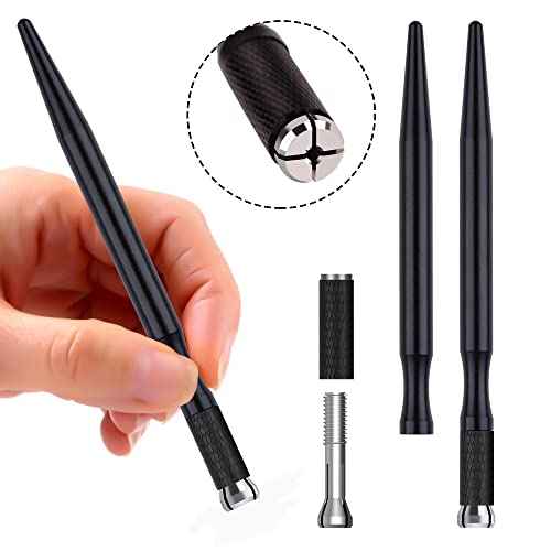 Microblading Pens 5 Piece Light Manual Tattoo Eyebrow Pens For Permanent Makeup Supplies Durable Aluminum Pen With Lock-Pin Tech Tattoo Microblading Pen(Style-1)