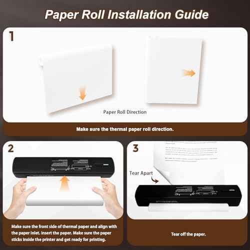 Tattoo Stencil Portable Thermal Printer: Wireless Bluetooth Transfer Machine Supports 8.5 x 11 Letter A4 A5 Sizes - Perfect for Tattooist Business Trip Travel Home Office - Laptop Smartphone and PC