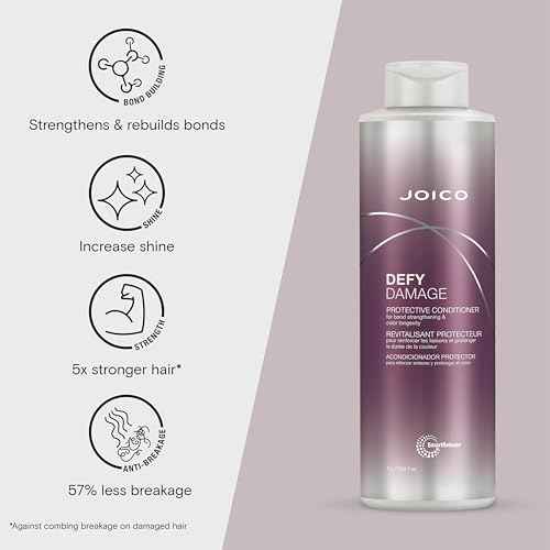 Joico Defy Damage Protective Conditioner | For Color-Treated Hair | Strengthen Bonds & Preserve Hair Color | With Moringa Seed Oil & Arginine | 33.8 Fl Oz