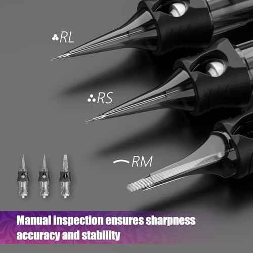 Kiss of Dragon Finger Ledge Cartridges Tattoo Needles #12 0.35mm 13 Curved Magnum Standard Disposable Tattoo Cartridges 20Pcs Needles for Professional Rotary Tattoo Pen Machine Supply (1213RM)