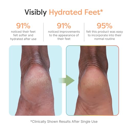 ZenToes Moisturizing Foot Mask for Dry Cracked Feet | Shea Butter, Jojoba Oil & Squalane Infused Hydrating Sheet Masks | Spa Experience At Home | Mess Free Design | Vanilla Citrus Scented, 3 Pairs