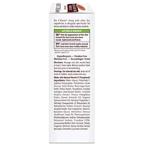 Palmer's Cocoa Butter Formula Bust Cream for Pregnancy Skin Care with Vitamin E, 4.4 oz. (Pack of 3)